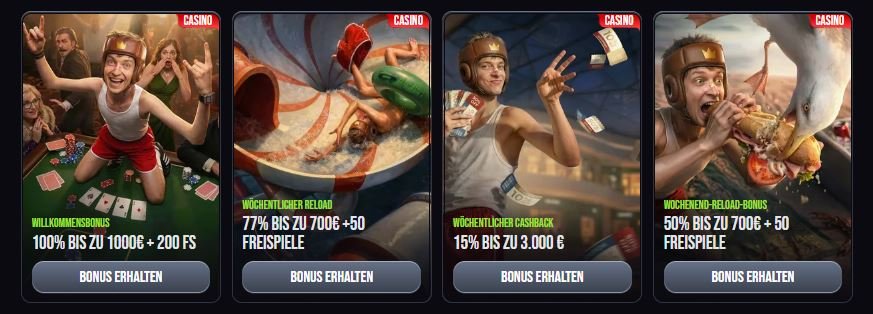Casino Angebote bei SlimKIng