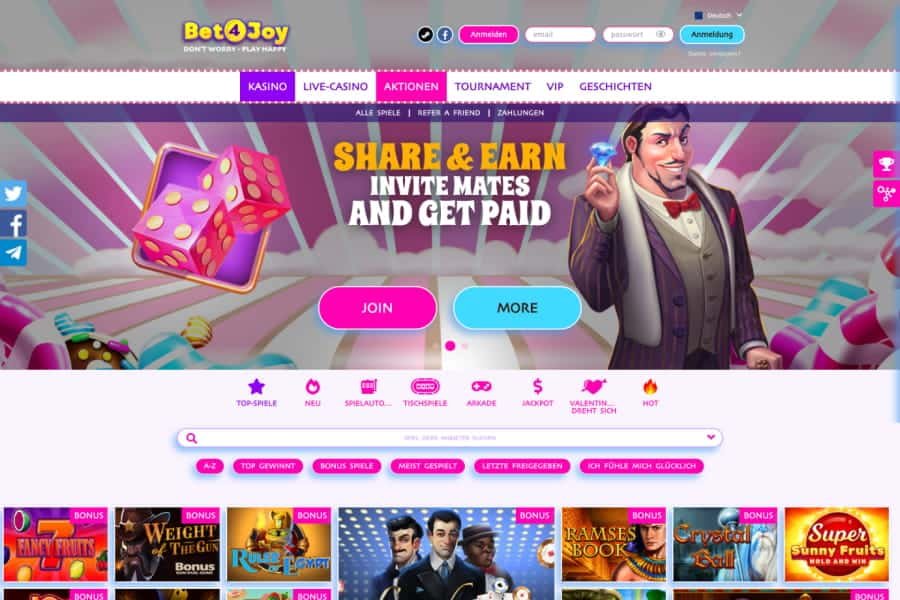 Bet4Joy Online Casino Erfahrungen