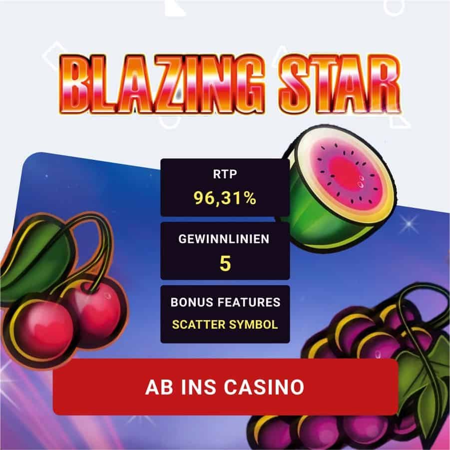 Blazing Star Slot Angebot