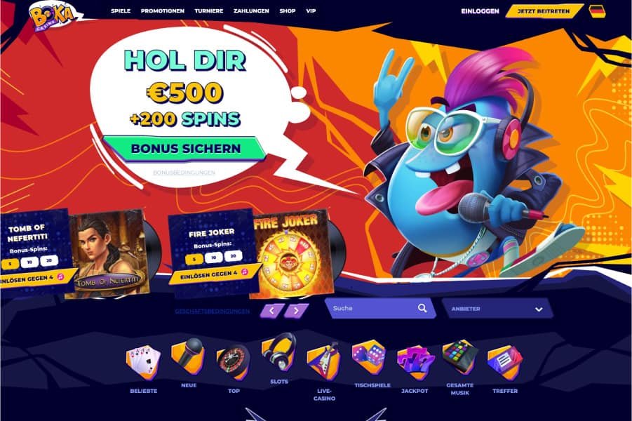 Boka casino Bonus