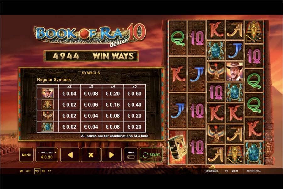 Book Of Ra 10 Deluxe Casino Bonus
