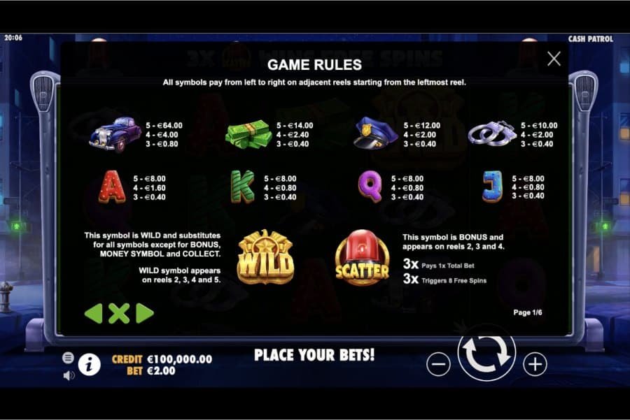 Cash Patrol Image Slot