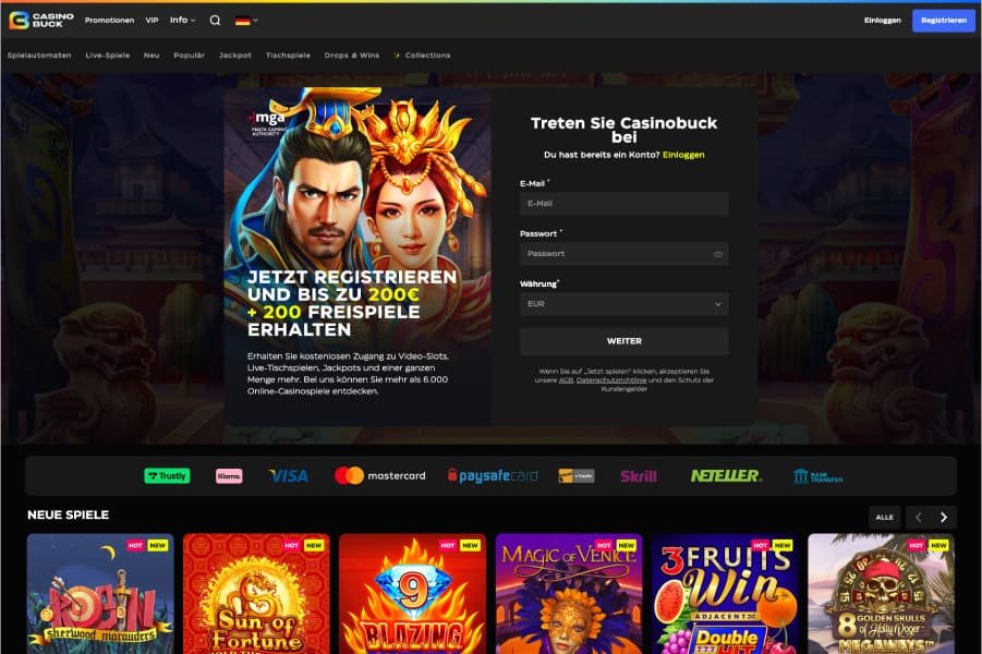 Casinobuck Online Casino Bonus