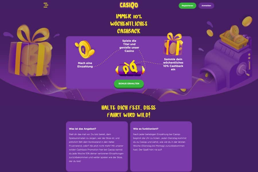 Casiqo Casino Bonus