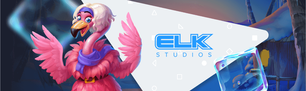 Elk Studios Casinos und Slots Banner mit Logo