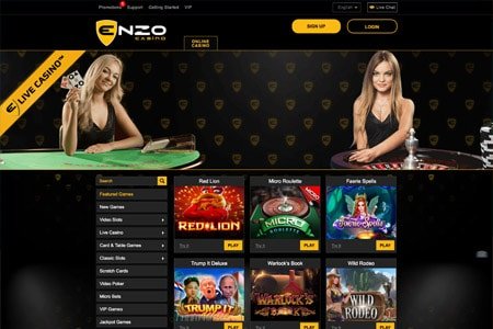 Enzo Casino Webseite Screenshot Enzo Casino Webseite Screenshot