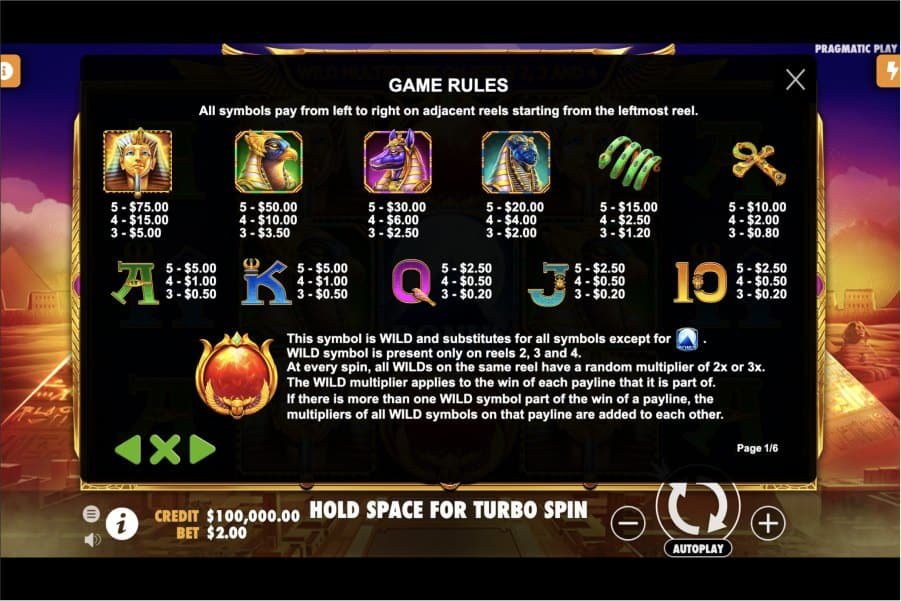 Fortune Of Giza Slot Image
