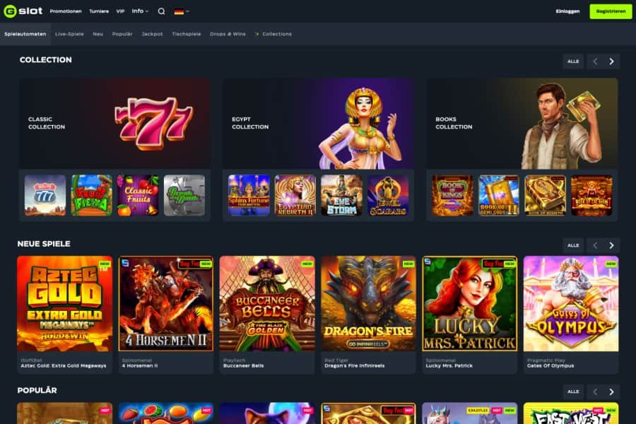 GSlot Casino Slots Lobby