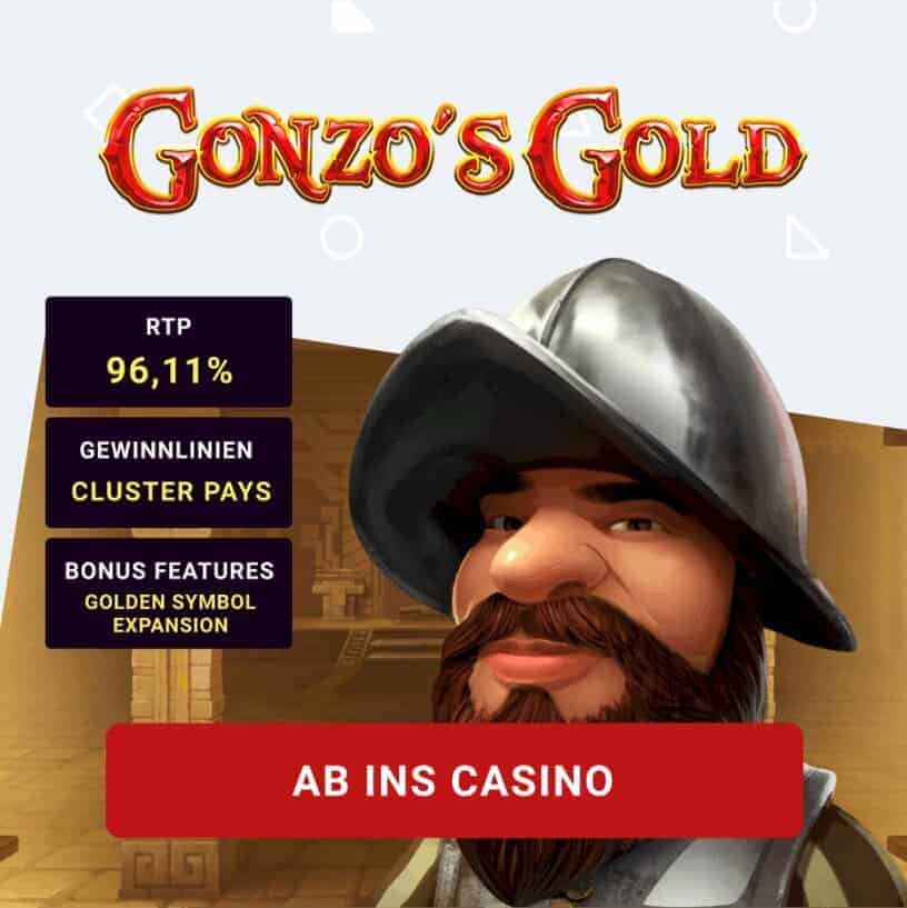 Gonzo's Gold Slot Gonzo's Gold Slot Infografik