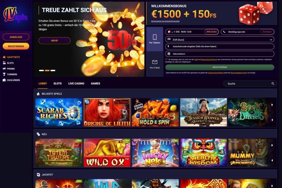 JVSpin Online Casino Games