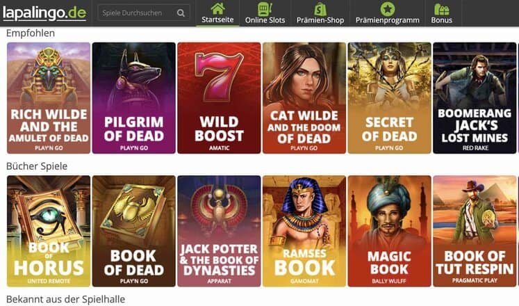 Lapalingo Casino_Screenshot