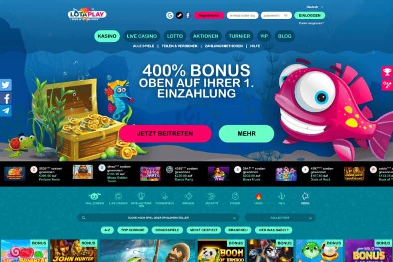 Lotaplay Casino Screenshot