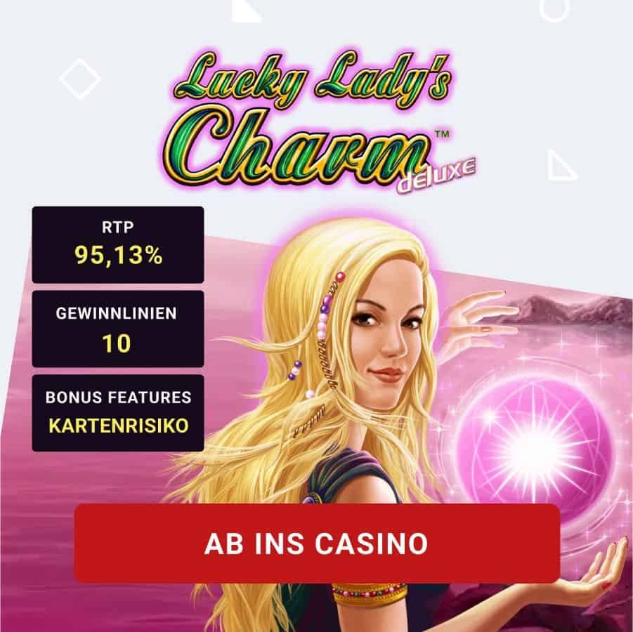Lucky Lady`s Charme deluxe Slot Vorschaubild mit Casino Link