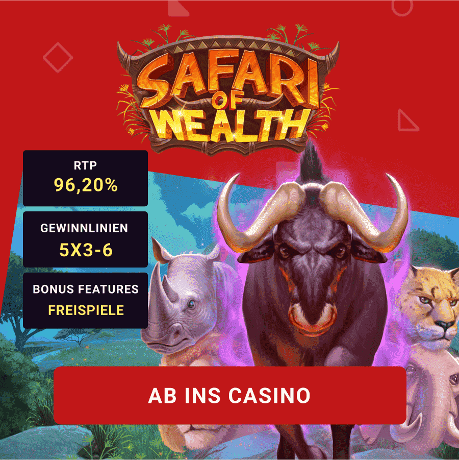 Safari of Wealth Slot Safari of Wealth Slot Infografik