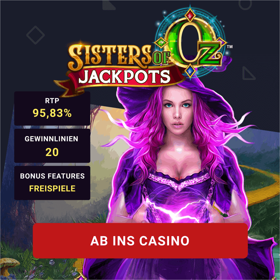 Sisters of Oz Jackpots Slot Sisters of Oz Jackpots Slot-Infografik