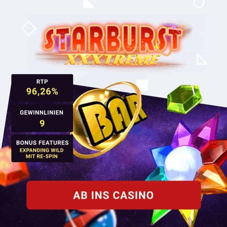 Starbust XXXTREME Bar Slot Infografik Starbust XXXTREME Slot Infografik