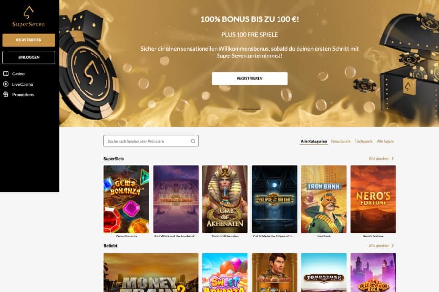 SuperSeven Online Casino Bonus