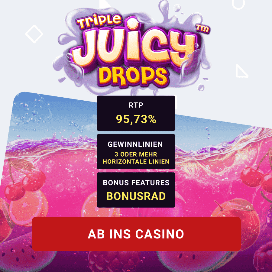 Triple Juicy Drops Slot Triple Juicy Drops Slot Infografik