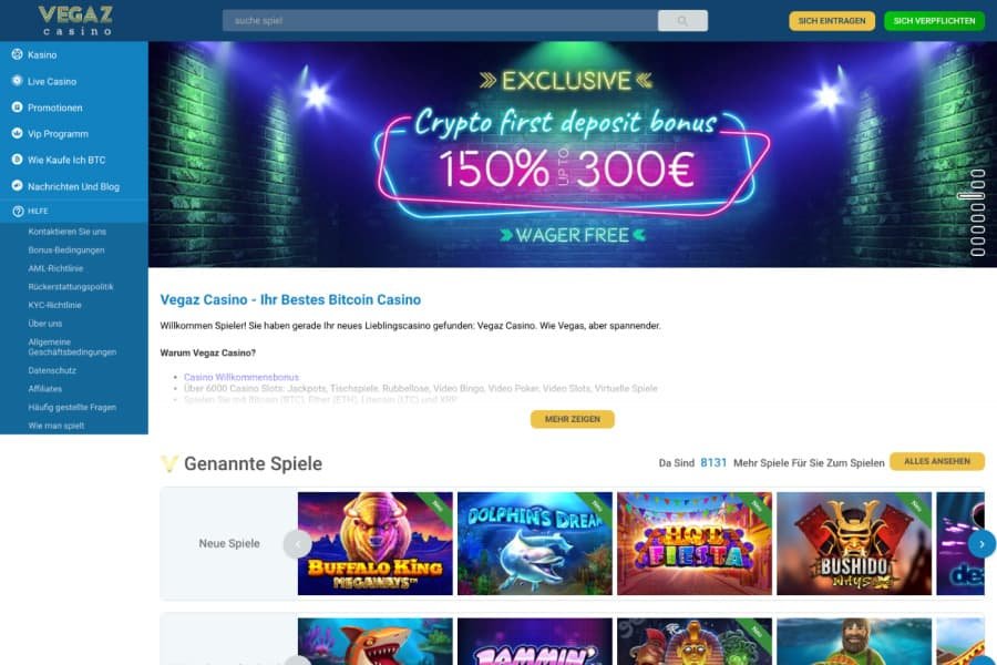 Vegazcasino Erfahrungen