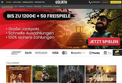 Goliath Casino Screenshot Goliath Casino Screenshot