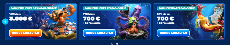 Spinfin Casino Aktionen