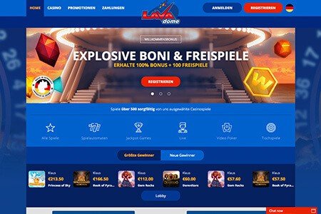 Lavadome Casino Screenshot Lavadome Casino Screenshot