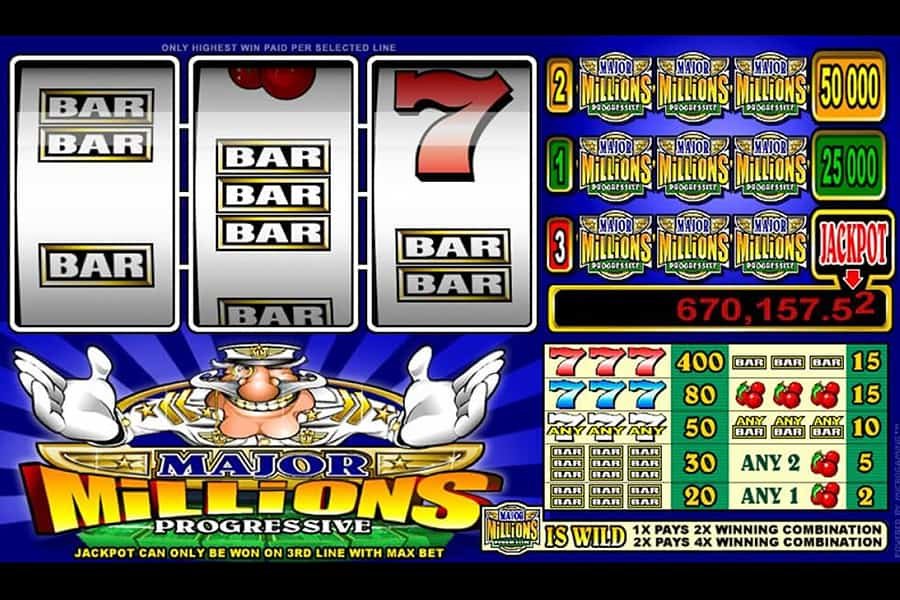 Major Millions Slot Spielautomaten