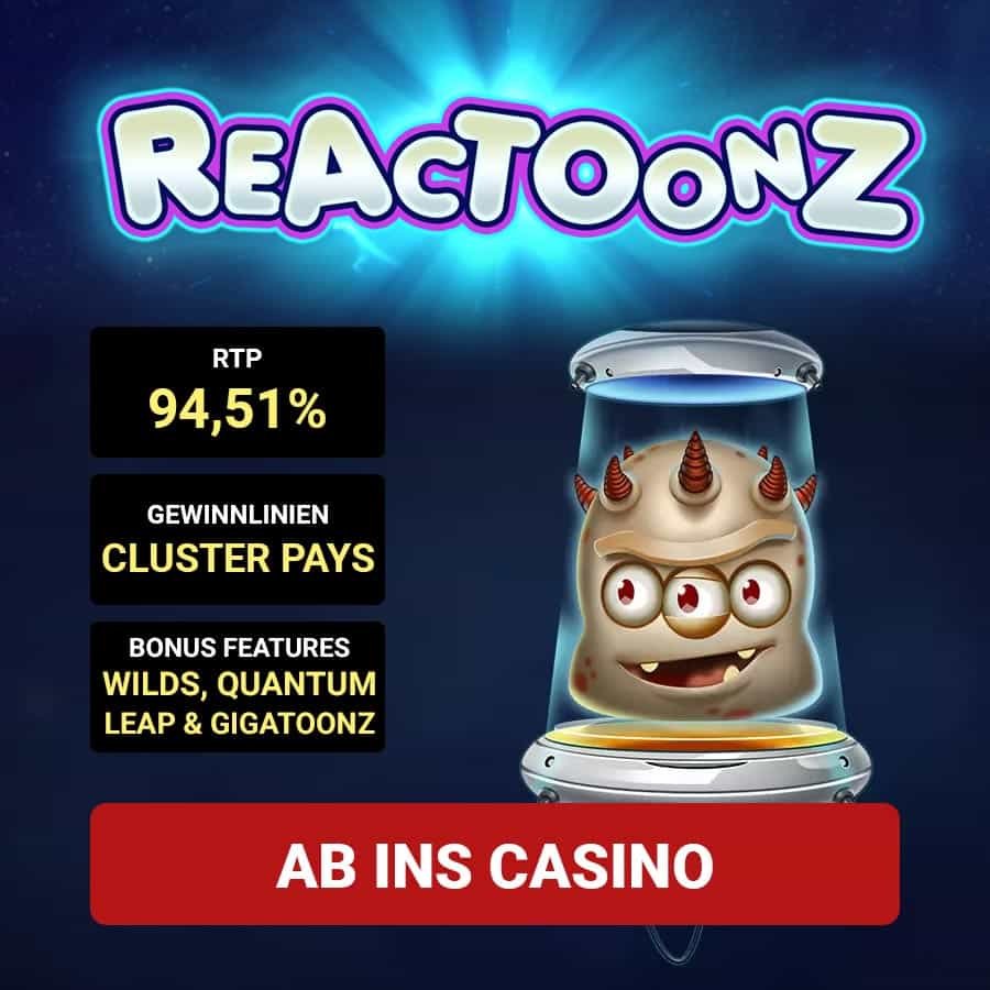 Reactoonz Slot_Bonus Angebot