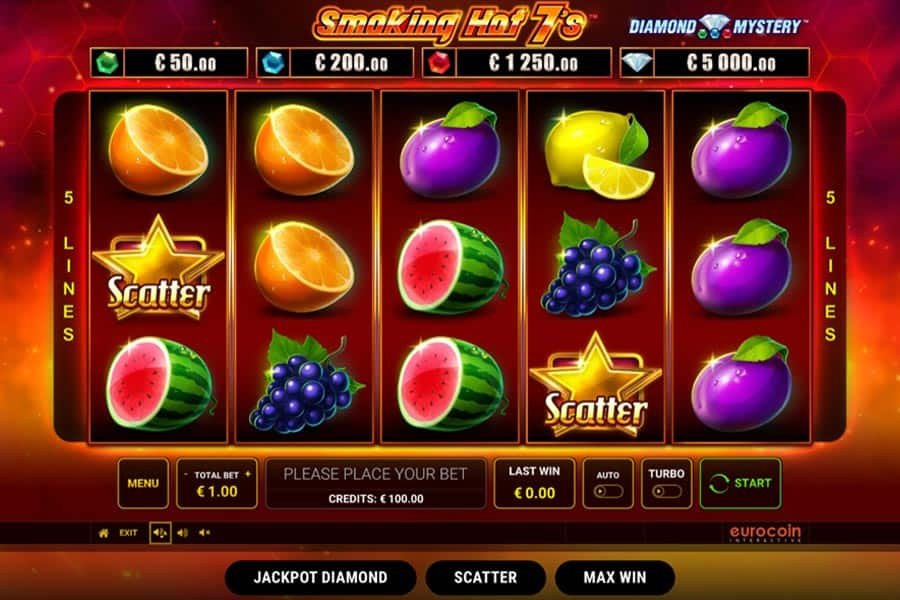 Smoking Hot 7’s Kostenlos spielen