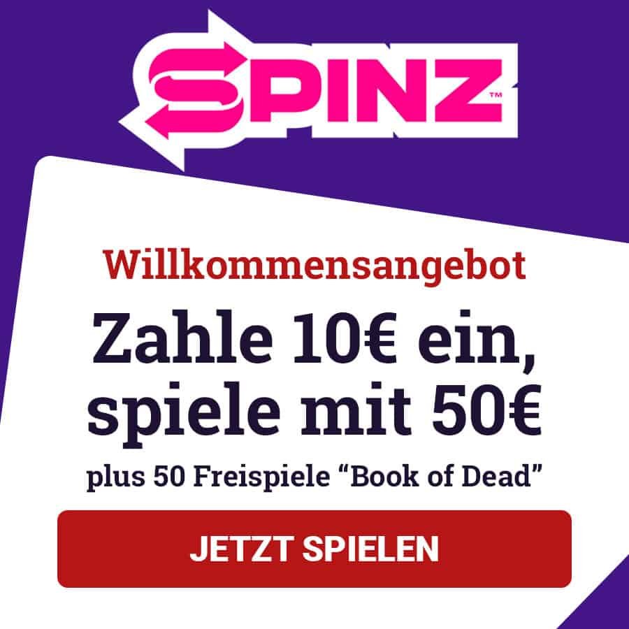 Spinz Casino Bonus Angebot
