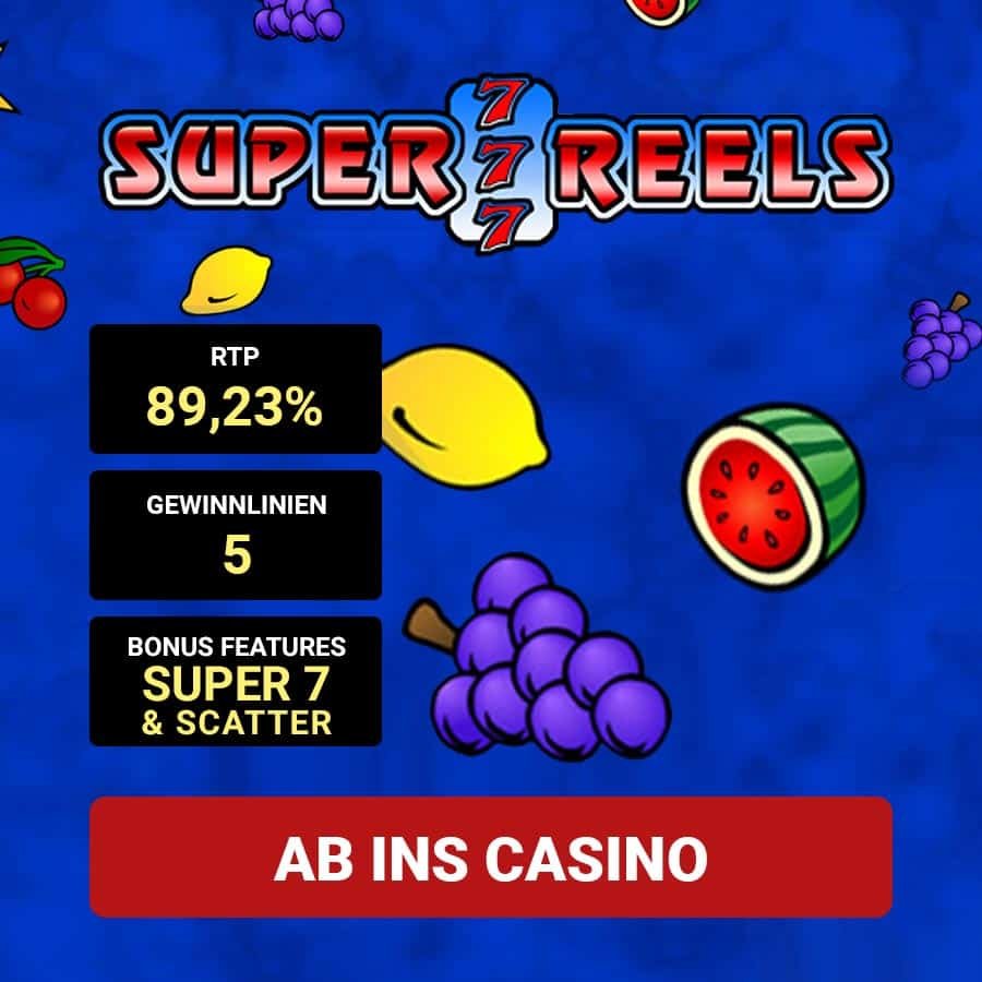 Super Seven Reels Slot_Bonus Angebot