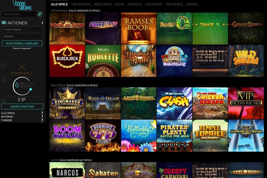 Voodoo Dreams Casino Bonus