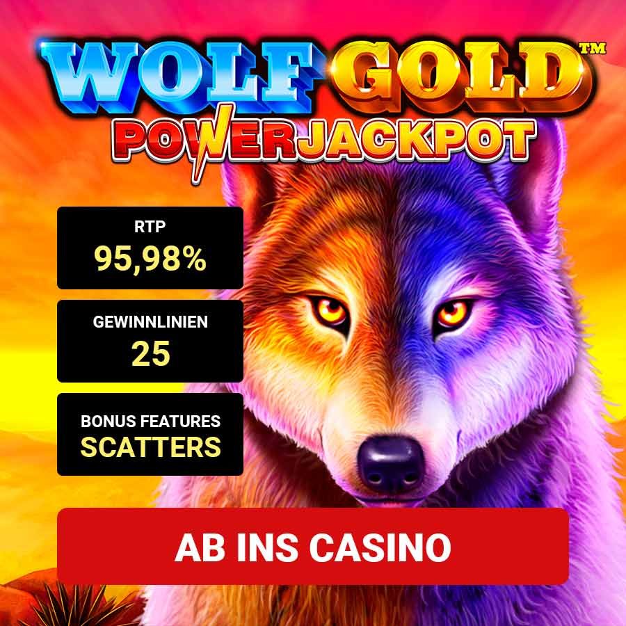 Wolf Gold Power Jackpot Bonus Angebot
